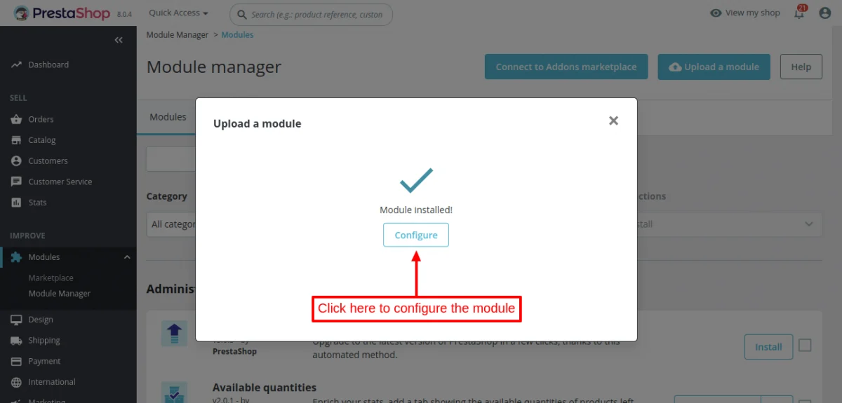 configure module