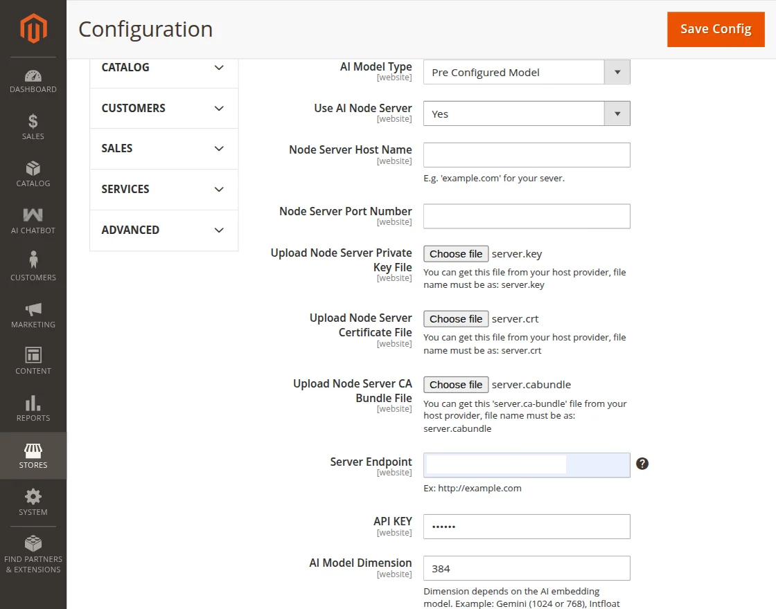 pre configured model