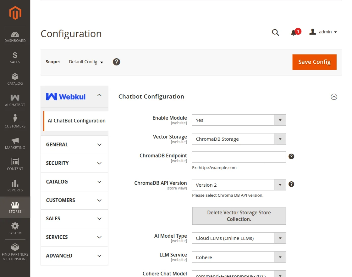 aichatbot general configuration