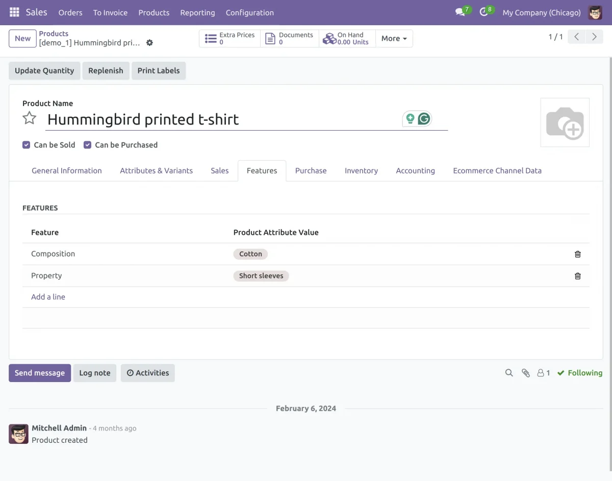 view product feature