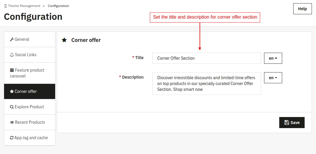 corner offer