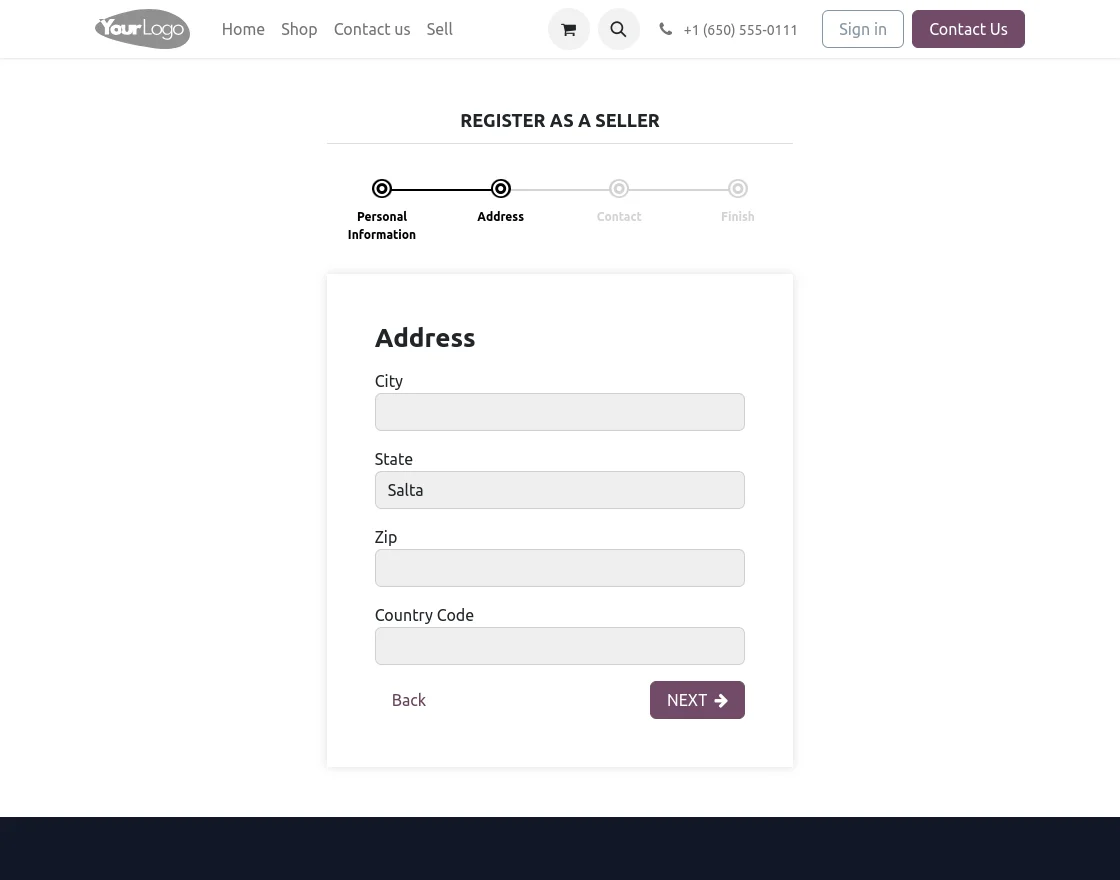 Register as a Seller