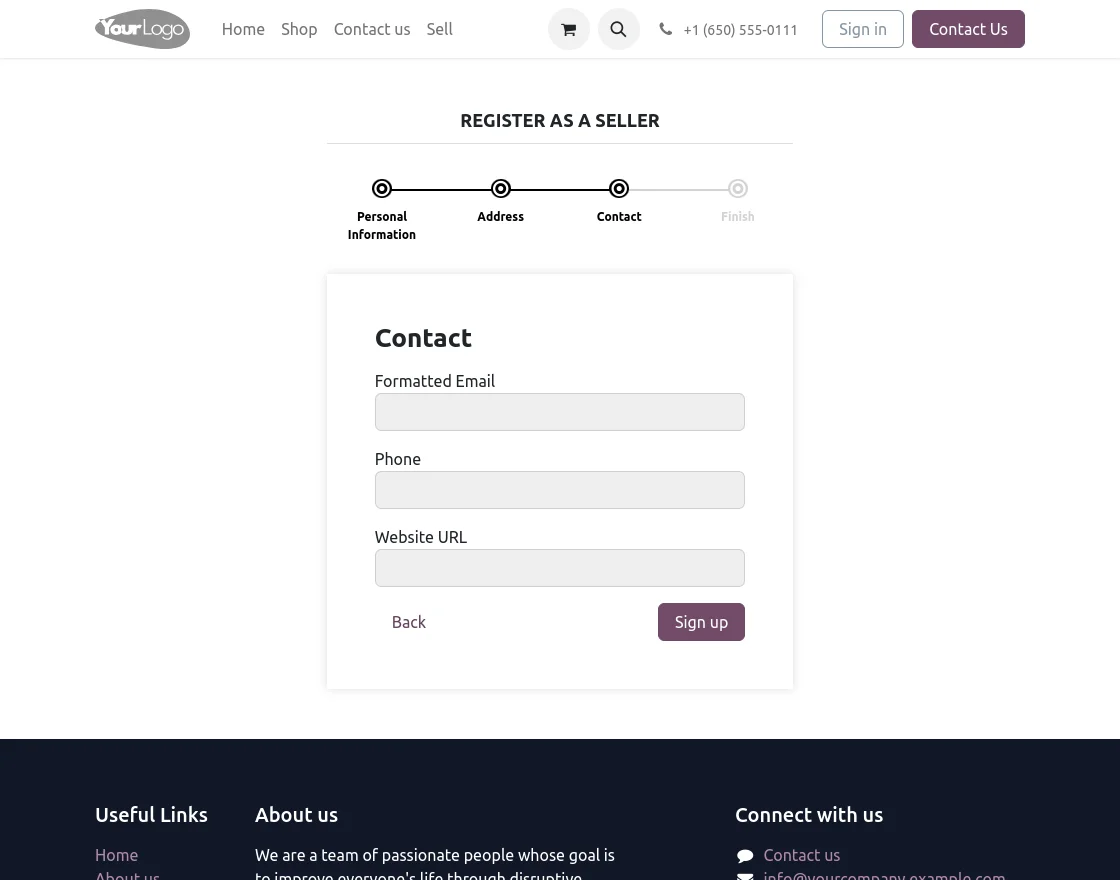 Register as a Seller