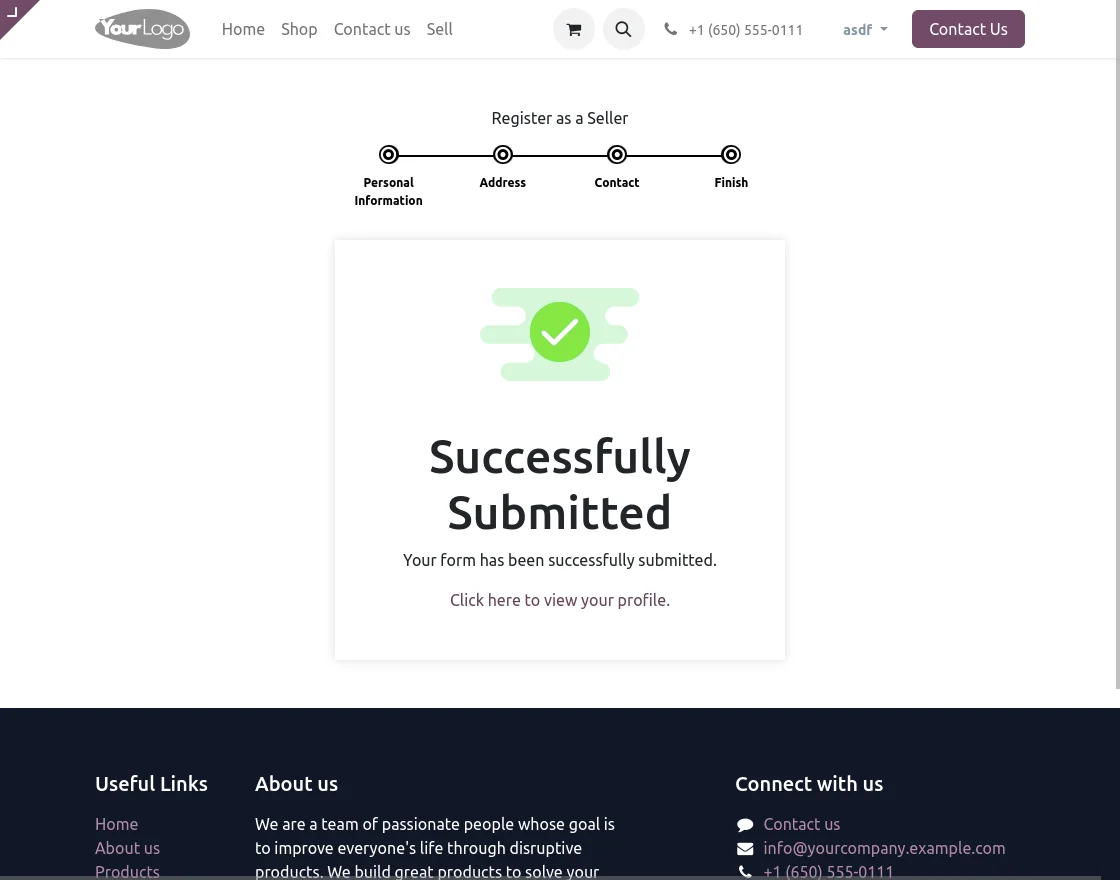 successfully Submitted