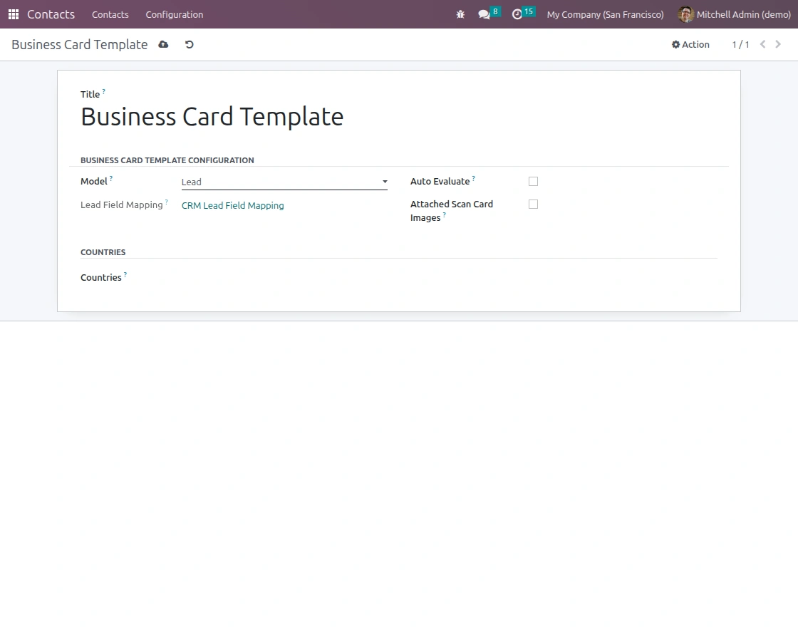 Lead Card Template
