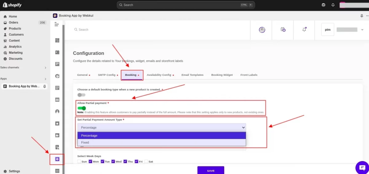 Enable for All Future Booking Products