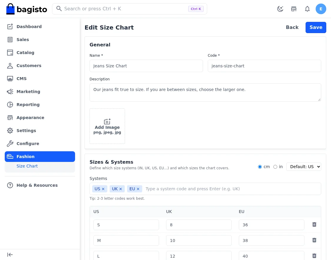 size-chart-builder-bagisto-fashion-theme