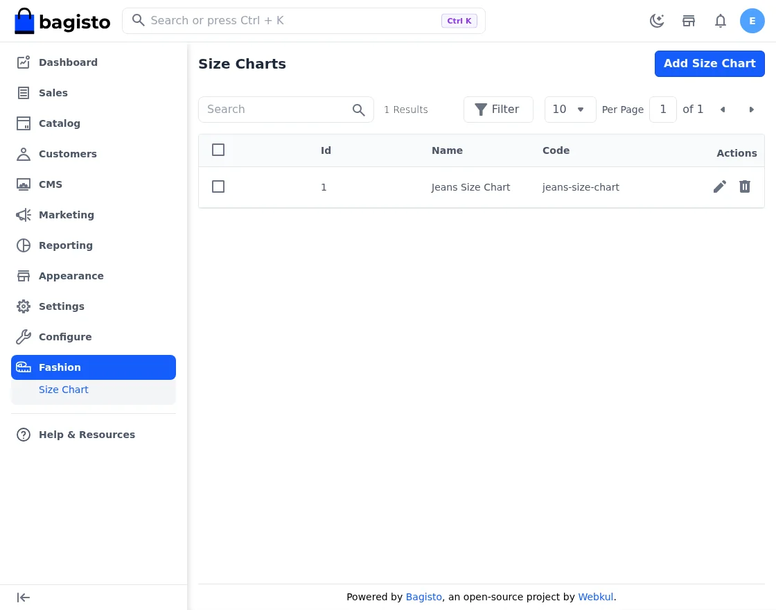 size-chart-list-bagisto-fashion-theme