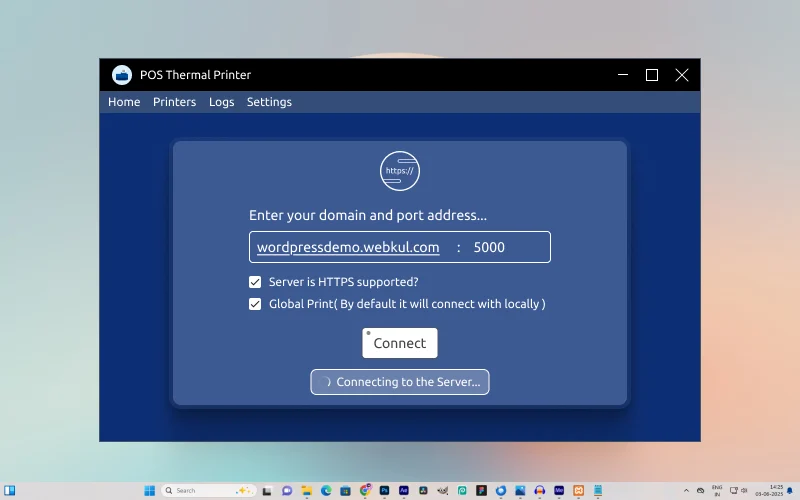 windows app connecting