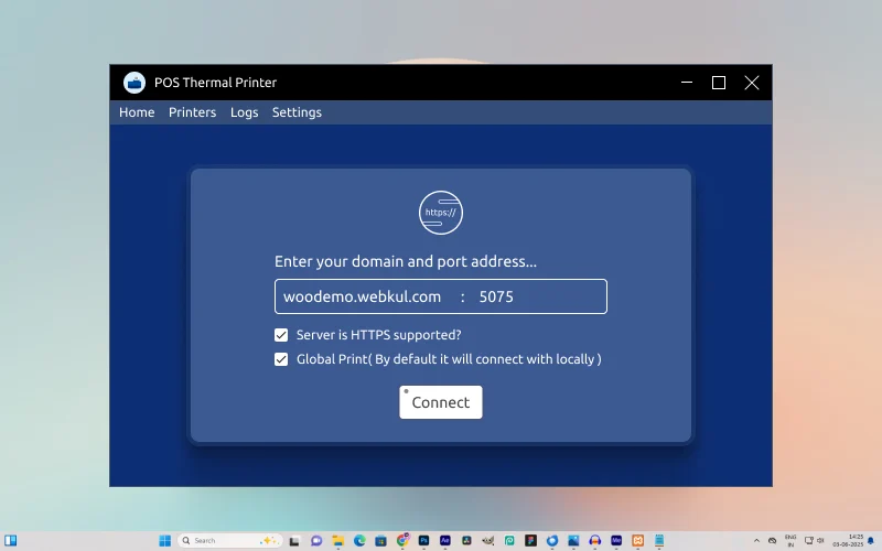 windows os app interface