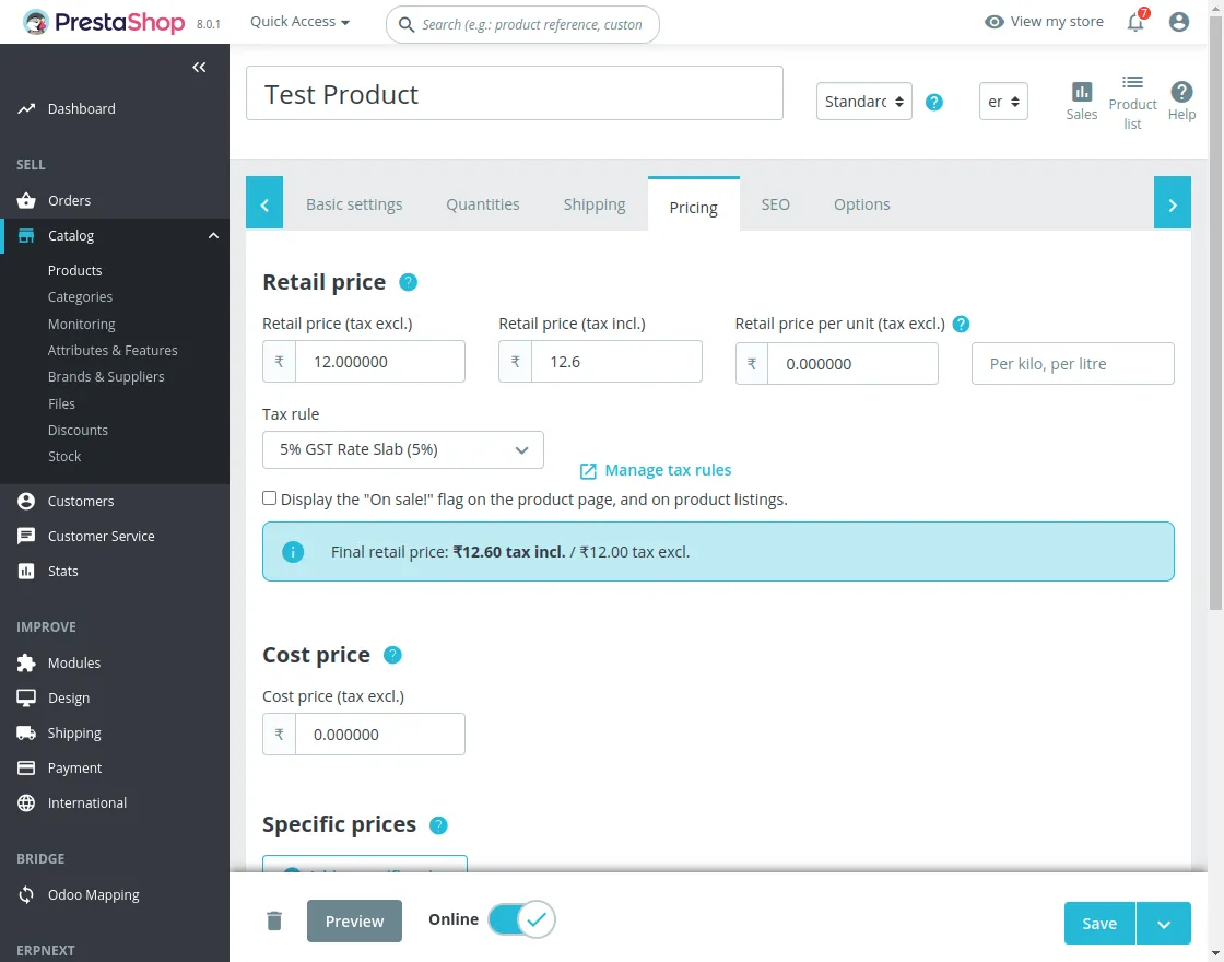 apply a special discount