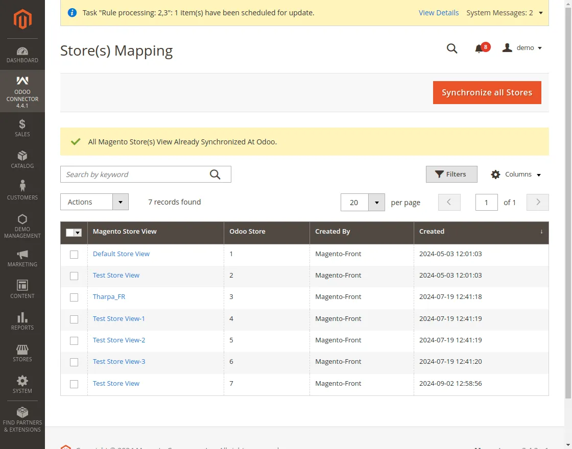 click on Synchronize Now