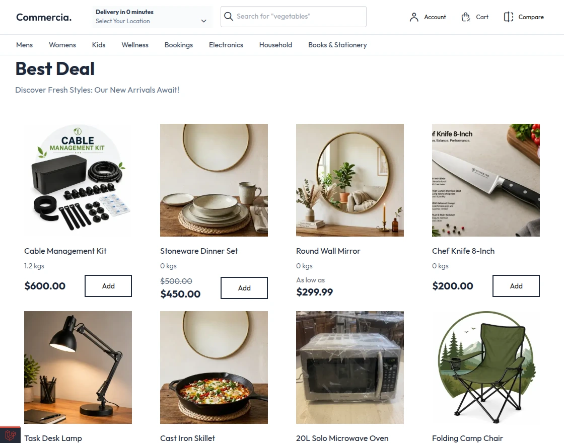 Product grid