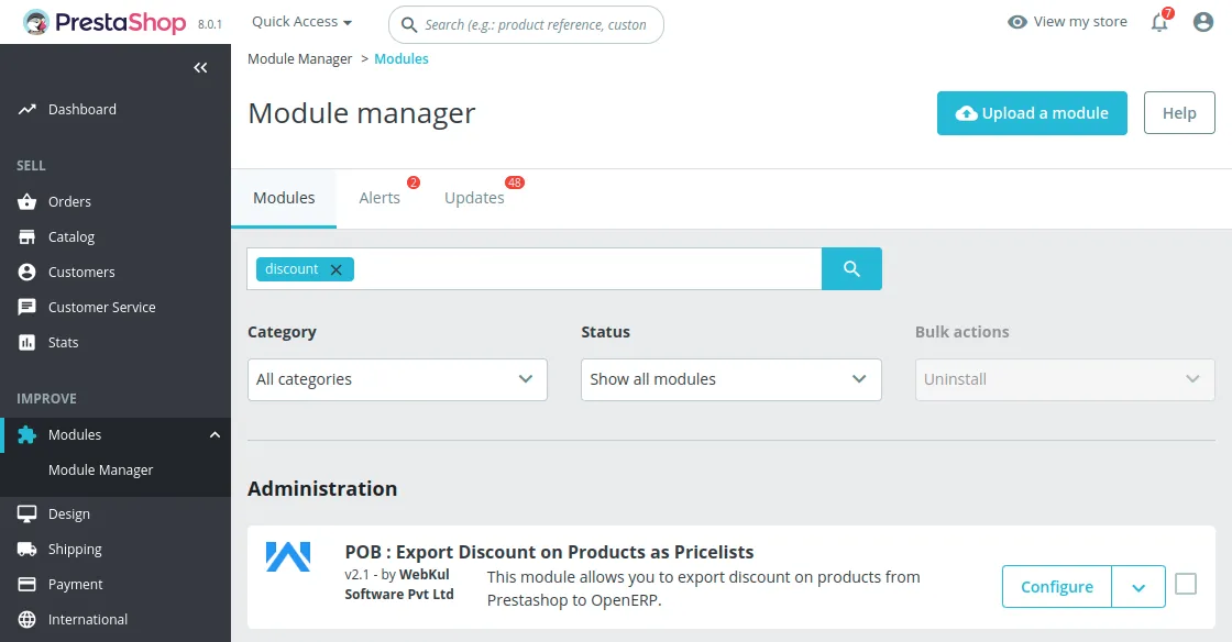 update the pricelist info accordingly