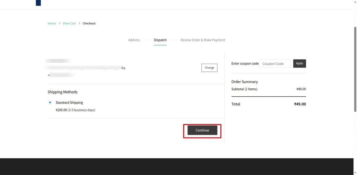 view order summary