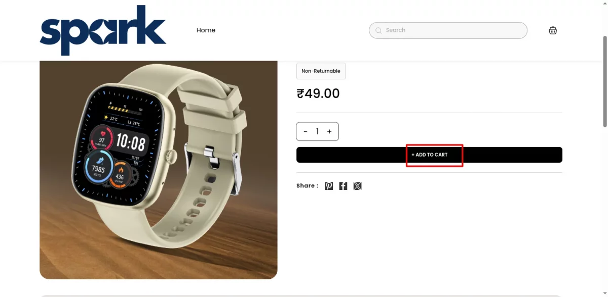 add to cart product