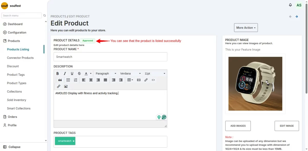 successful product listing