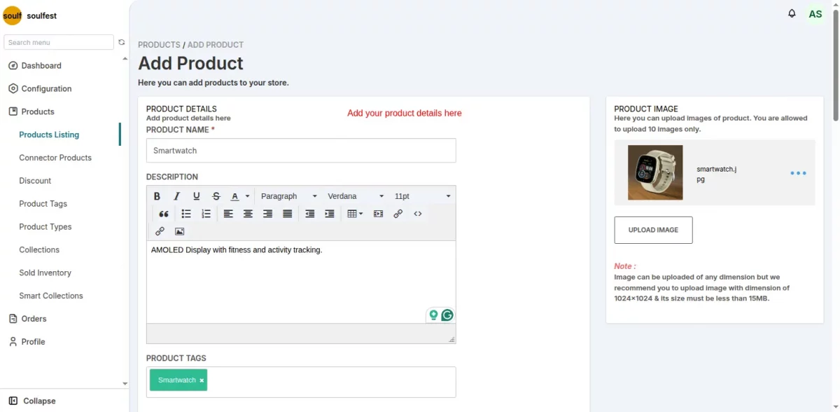 marketplace product details