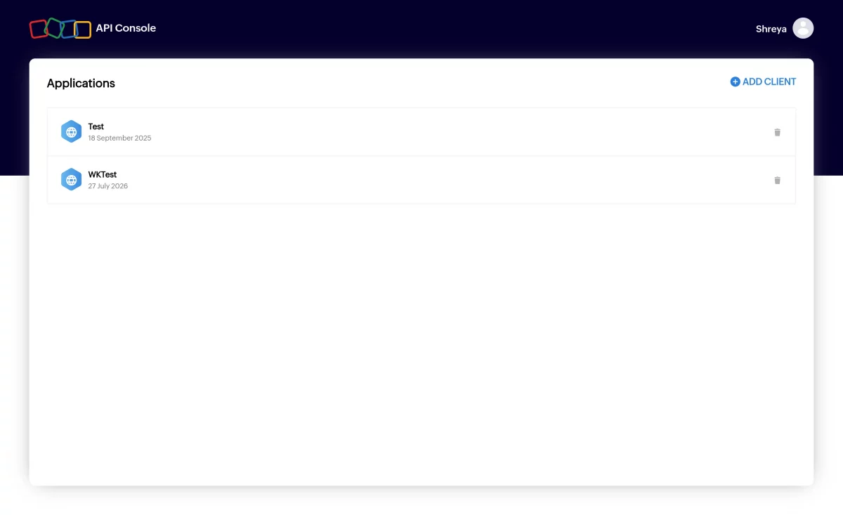 add client