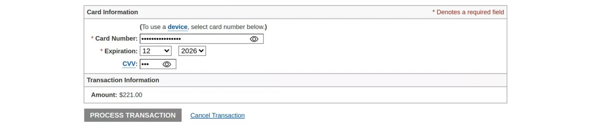 Add card information 