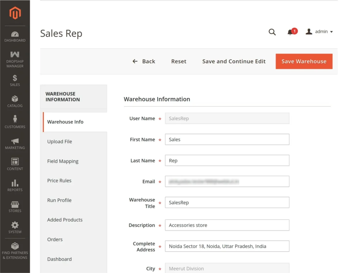 magento 2 drop shipping warehouser