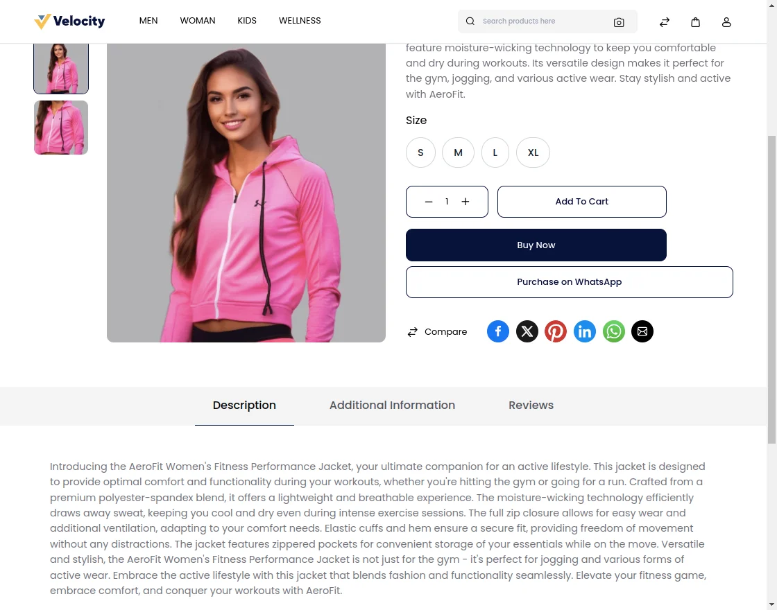 Webkul Bagisto Whatsapp Notification Product Page