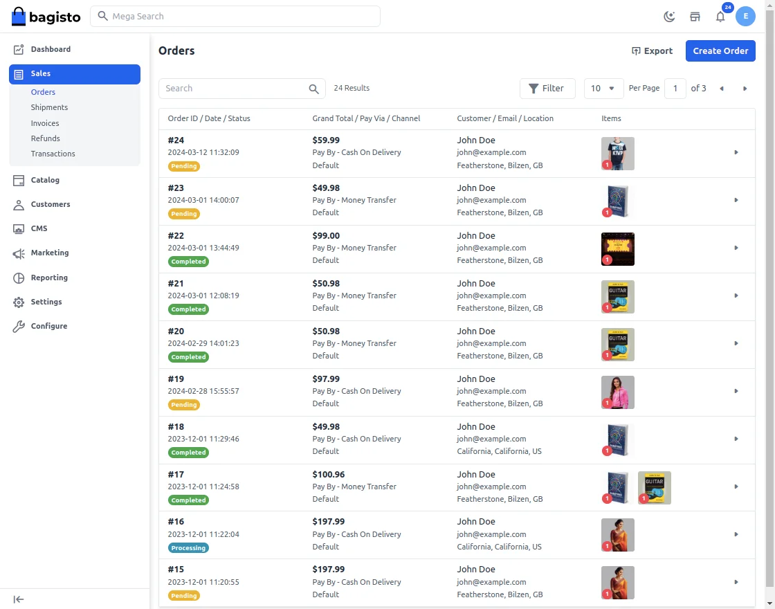 webkul bagisto whatsapp notification admin orders 