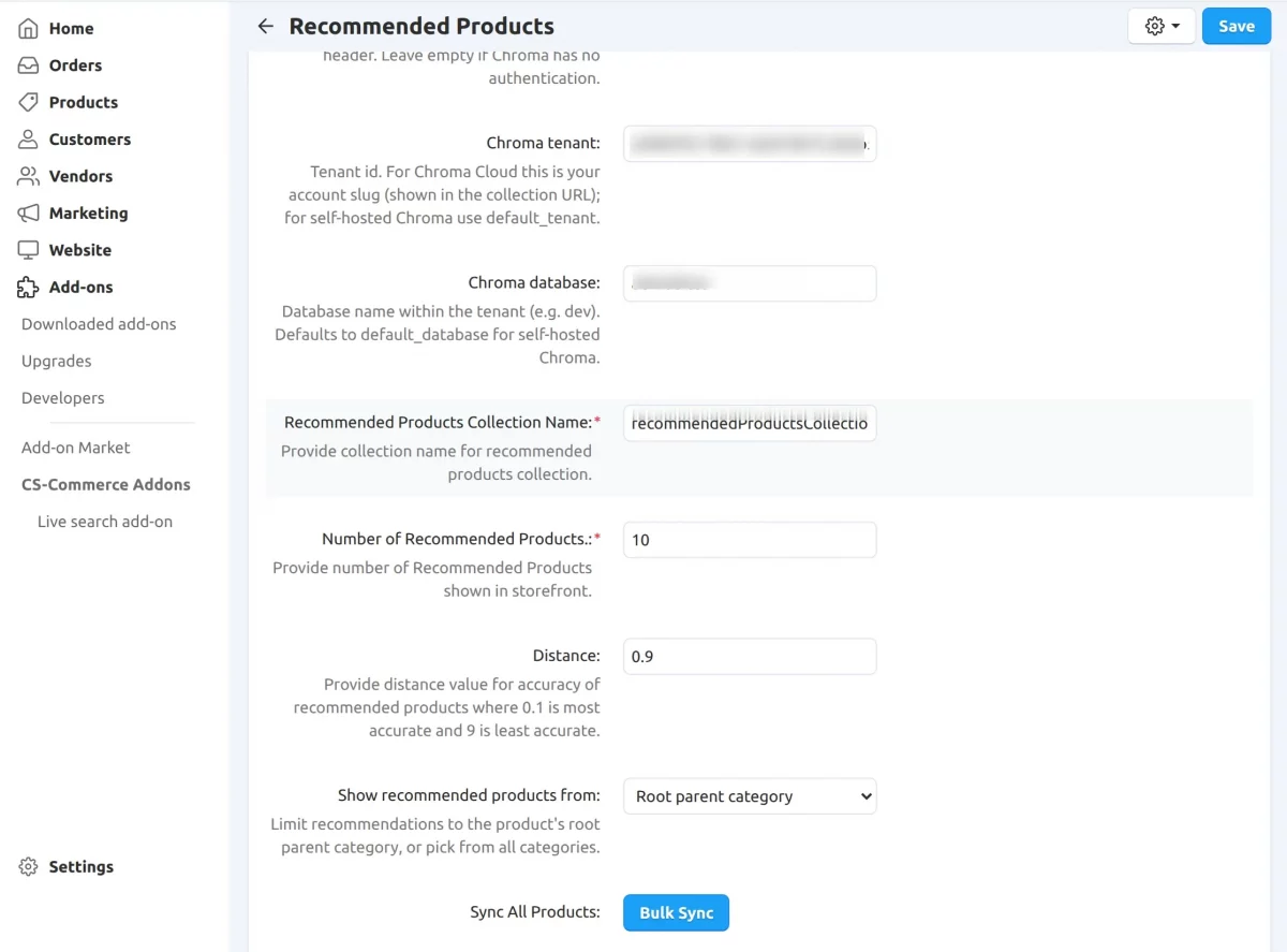 CS-Cart recommended product