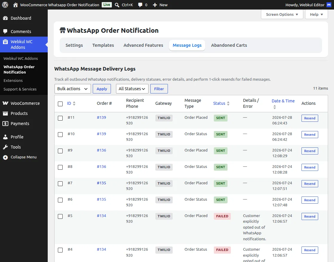 messaging-log
