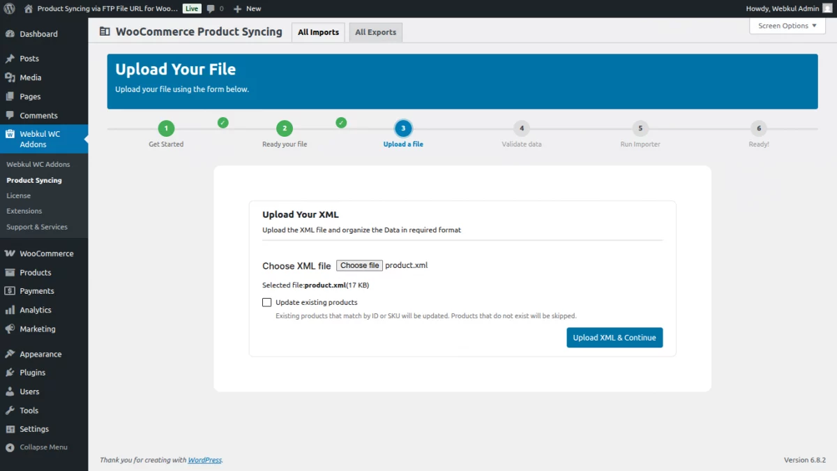 product-syncing-ftp-file-url-for-woocommerce-xml-selected