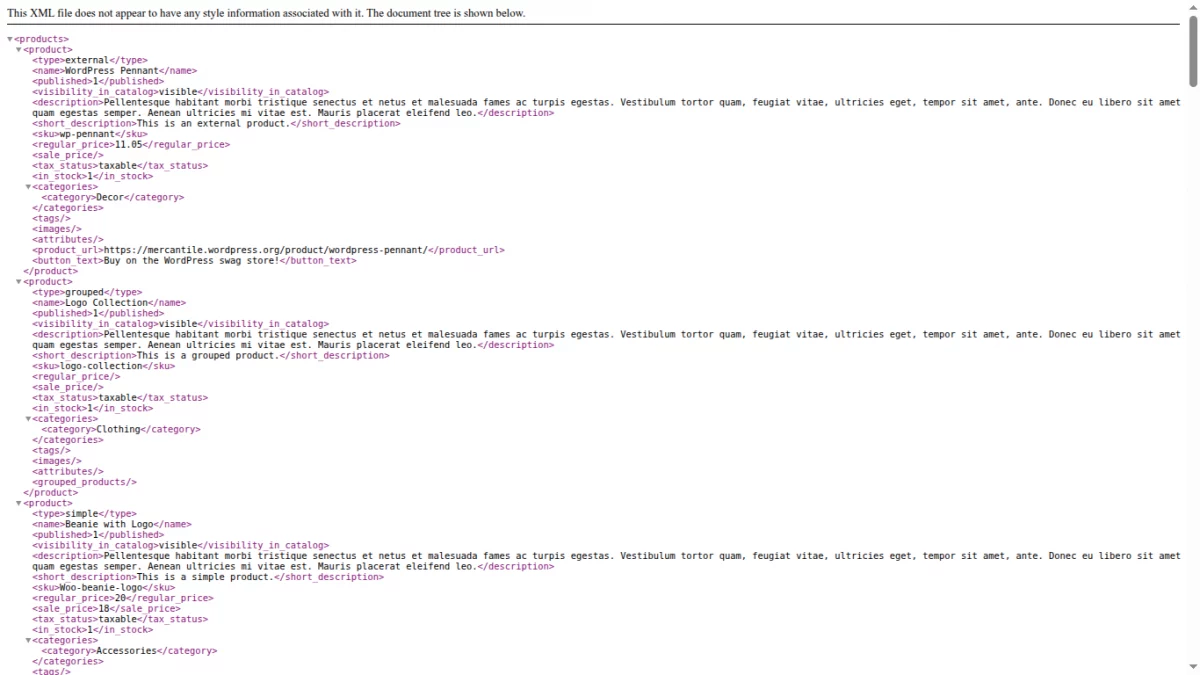 product-syncing-ftp-file-url-for-woocommerce-xml-structure