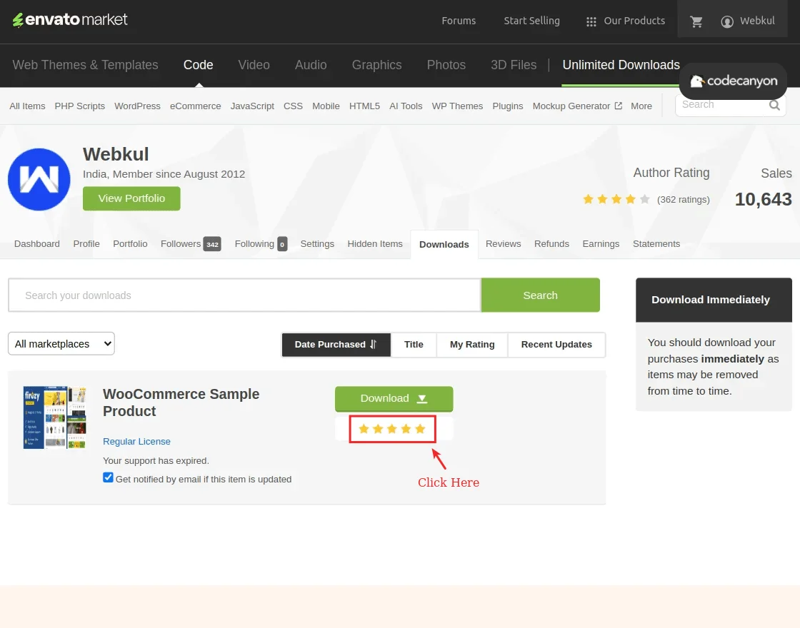 product review on codecanyon step-2