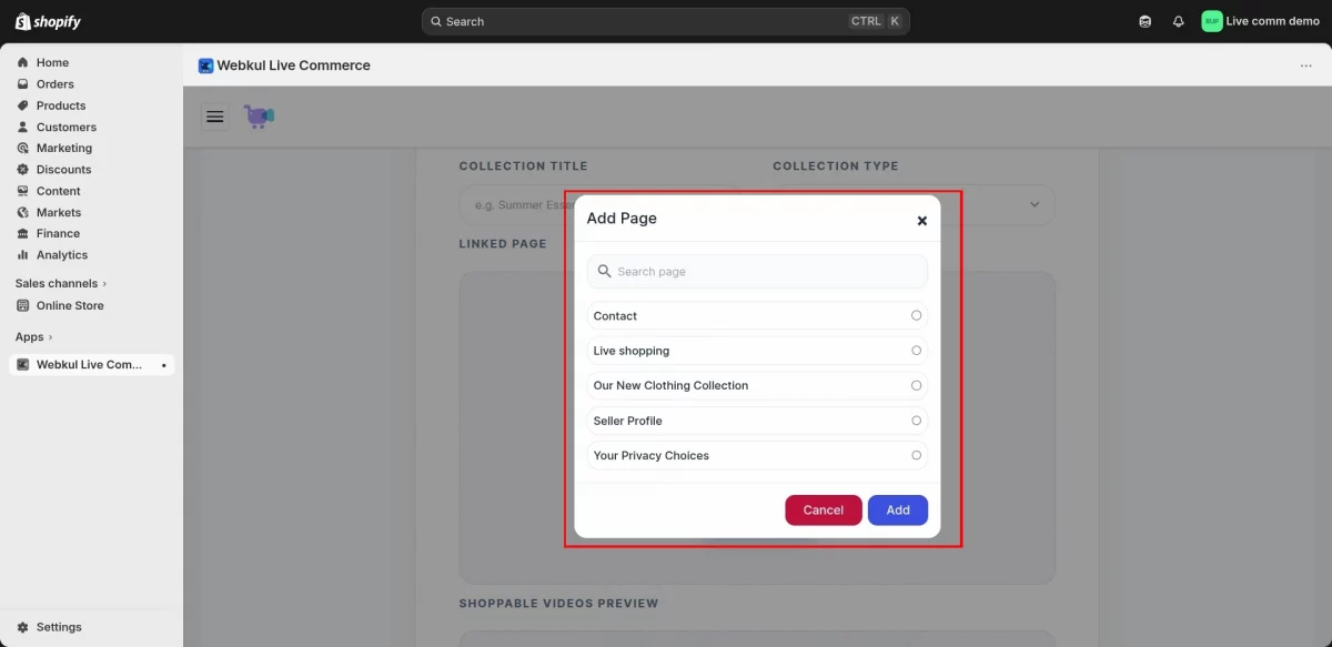 add page