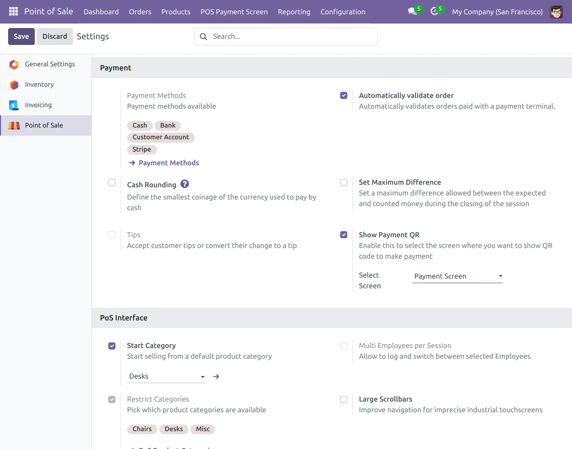 Choose where you want to display payment QR in Odoo POS Payment Base