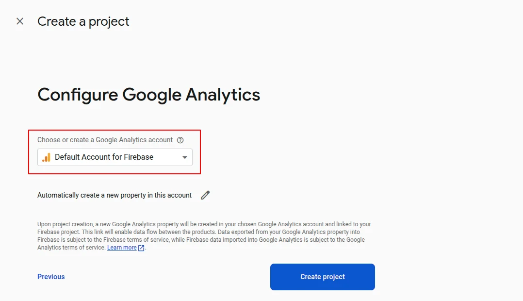 google analytics account
