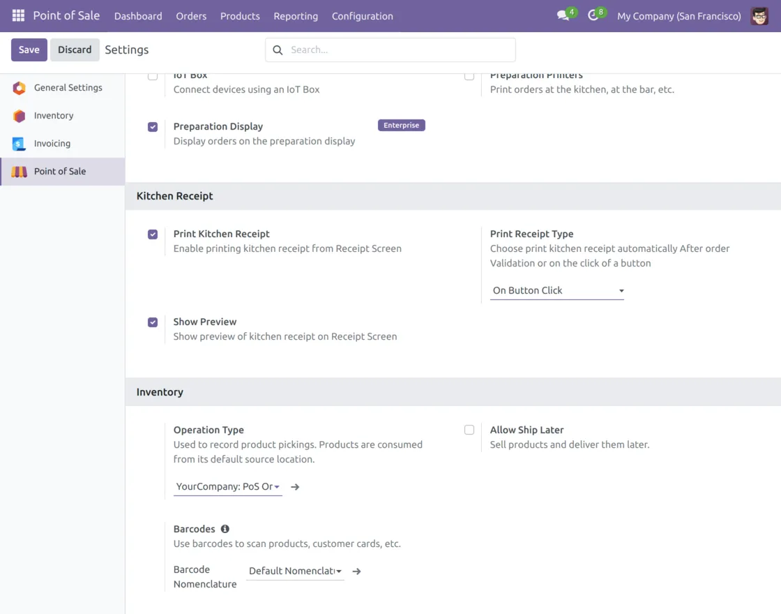 print receipt on button click