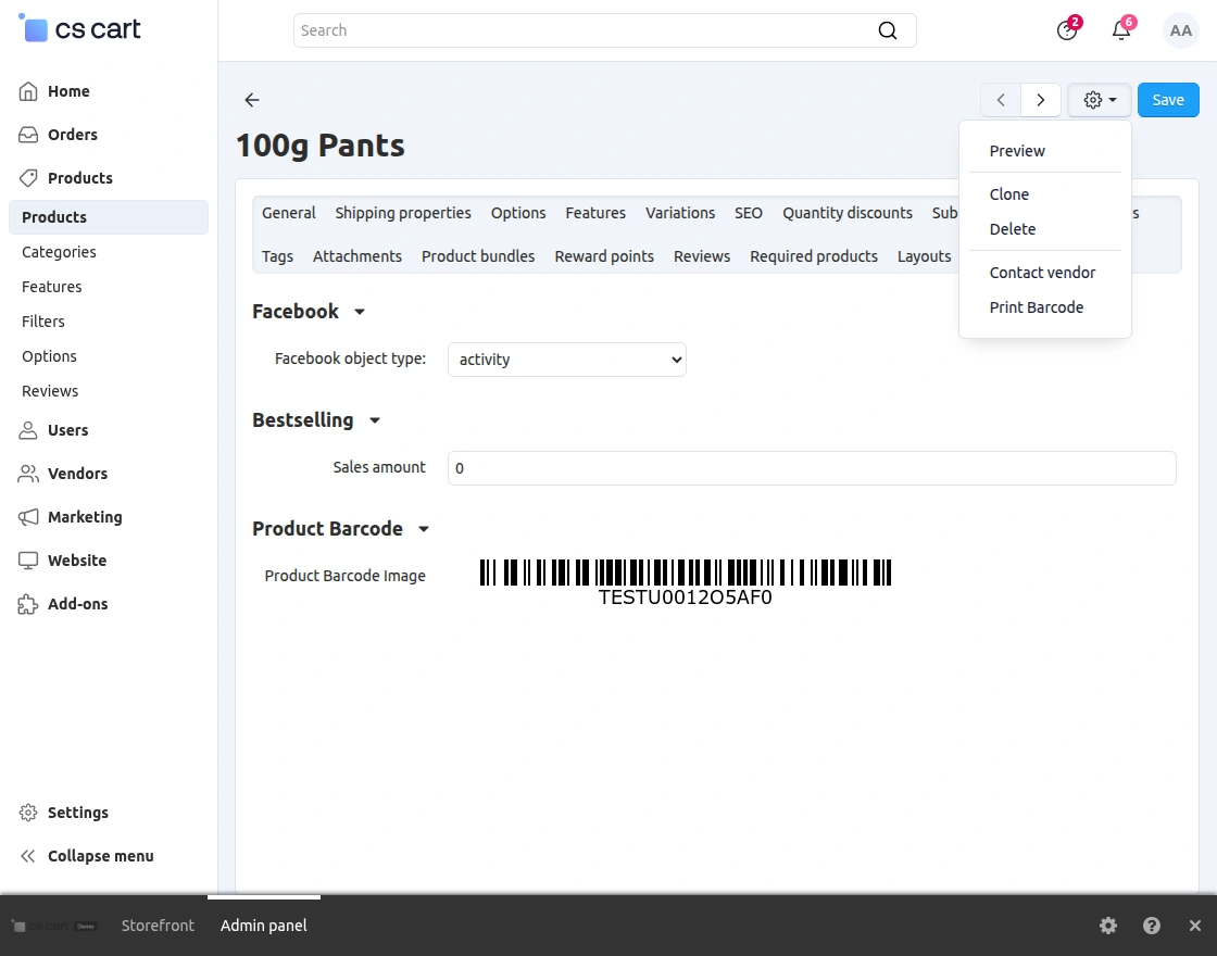 cs-cart-product-search-by-barcode-single-barcode-printing