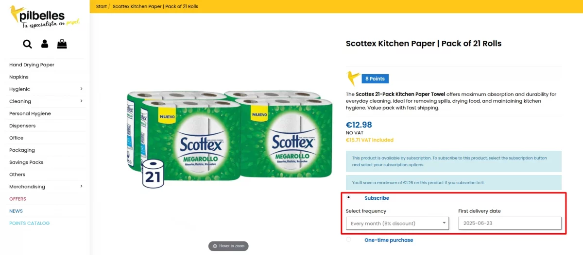 subscription product