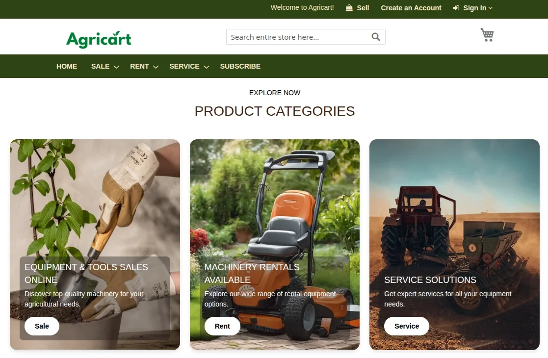 agricart-home-page