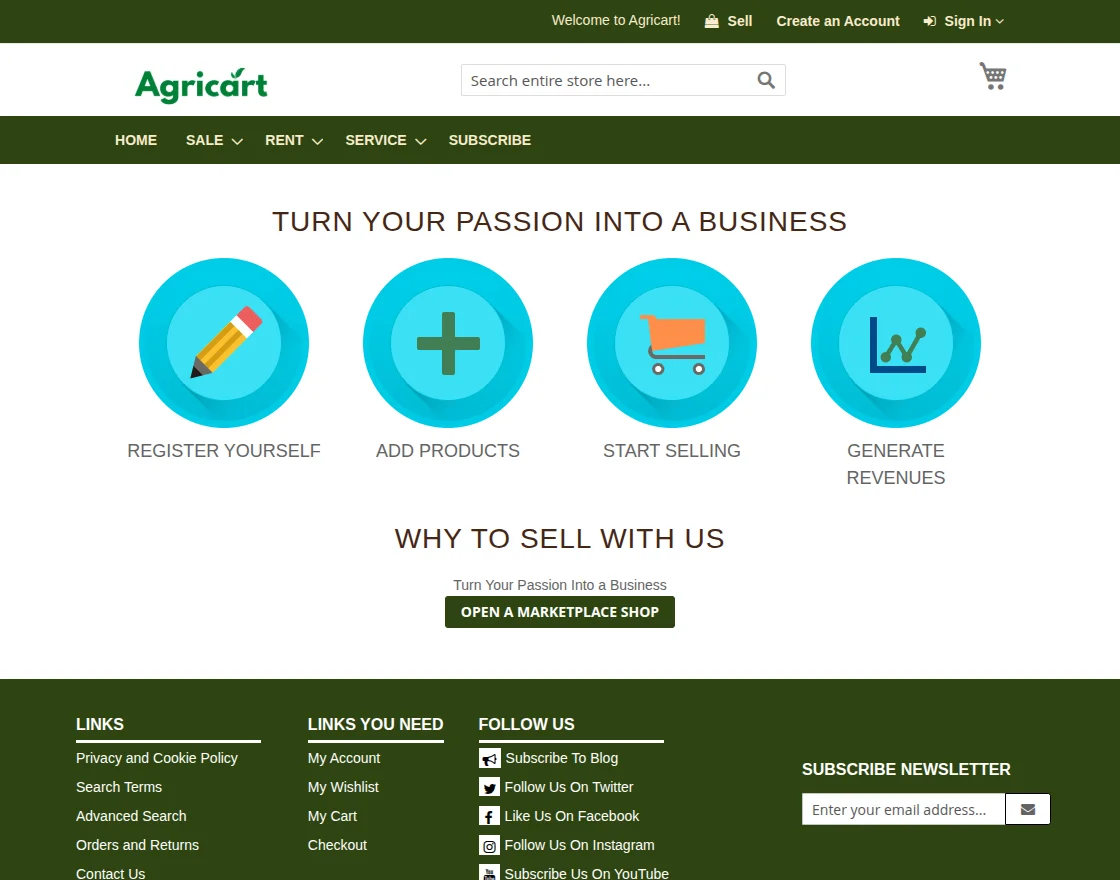 open a marketplace shop