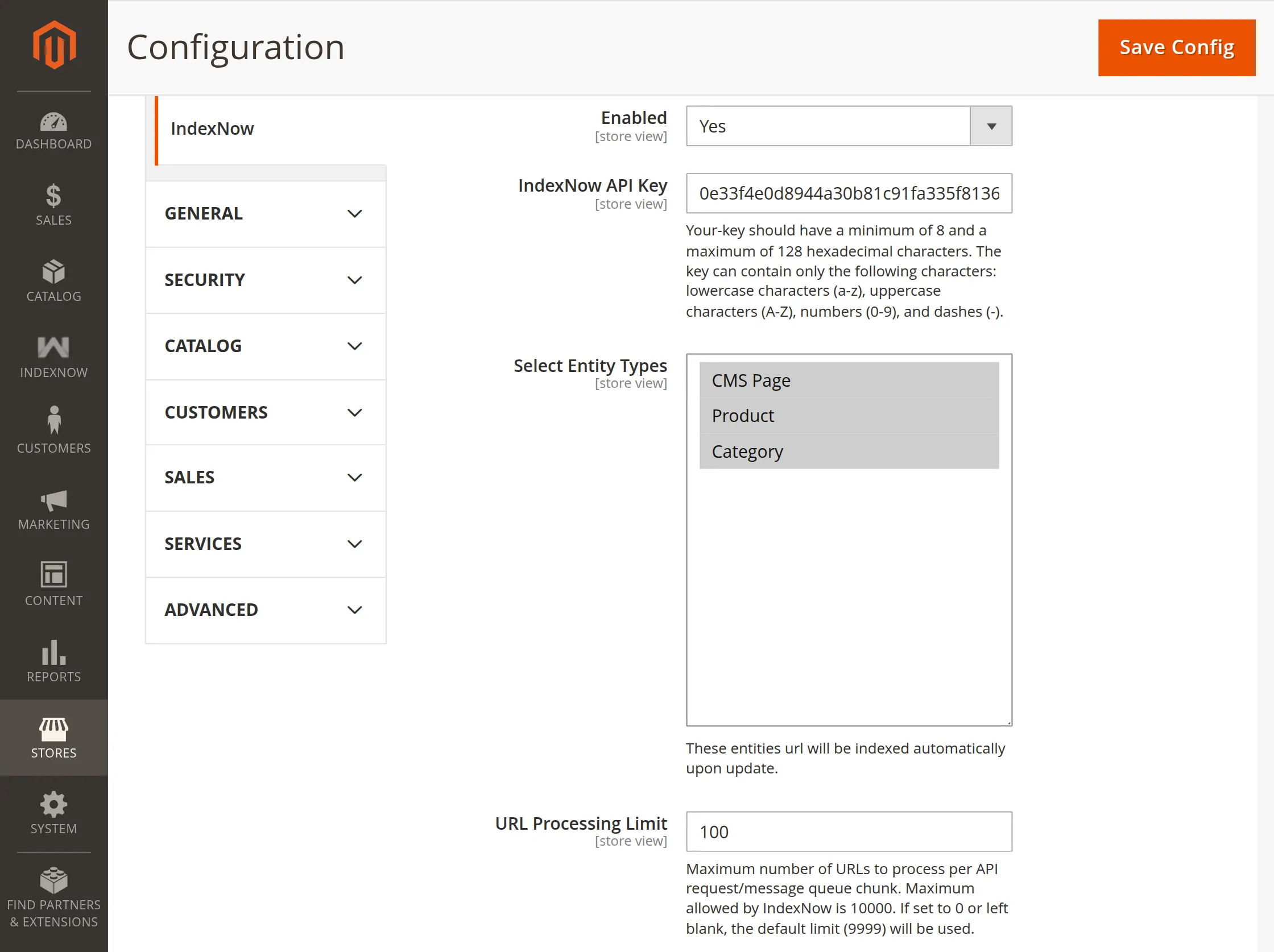 module configuration