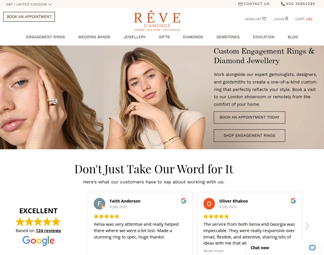 reve diamond home page