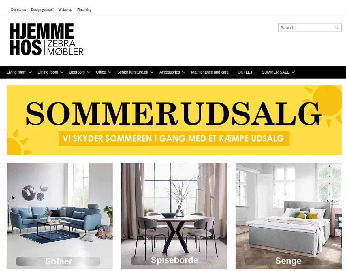 home page Zebra Moebler