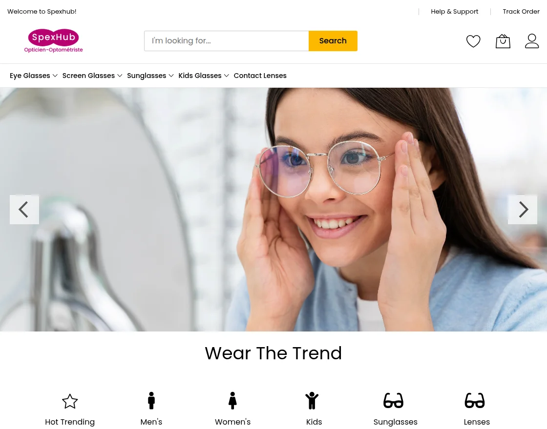 spexhub-case-study-homepage