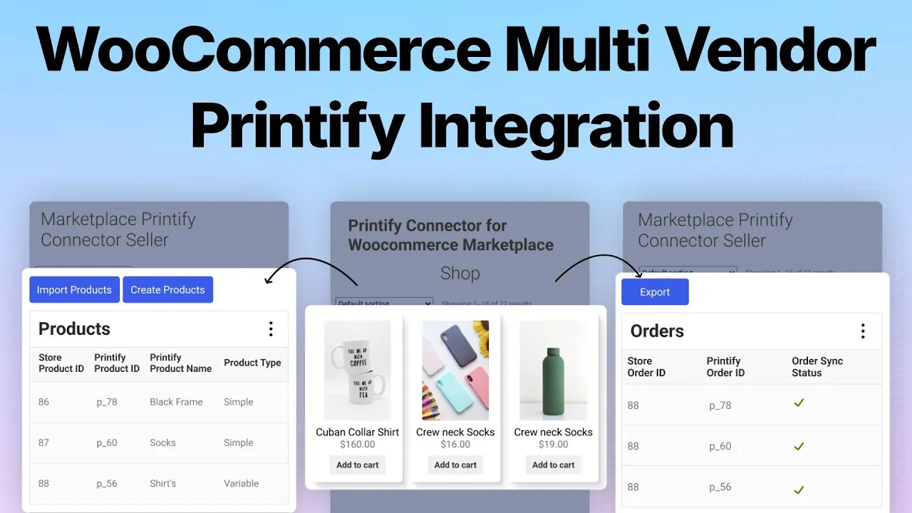 WooCommerce Multi Vendor Printify Integration