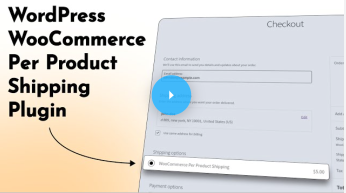 WooCommerce Per Product Shipping Plugin