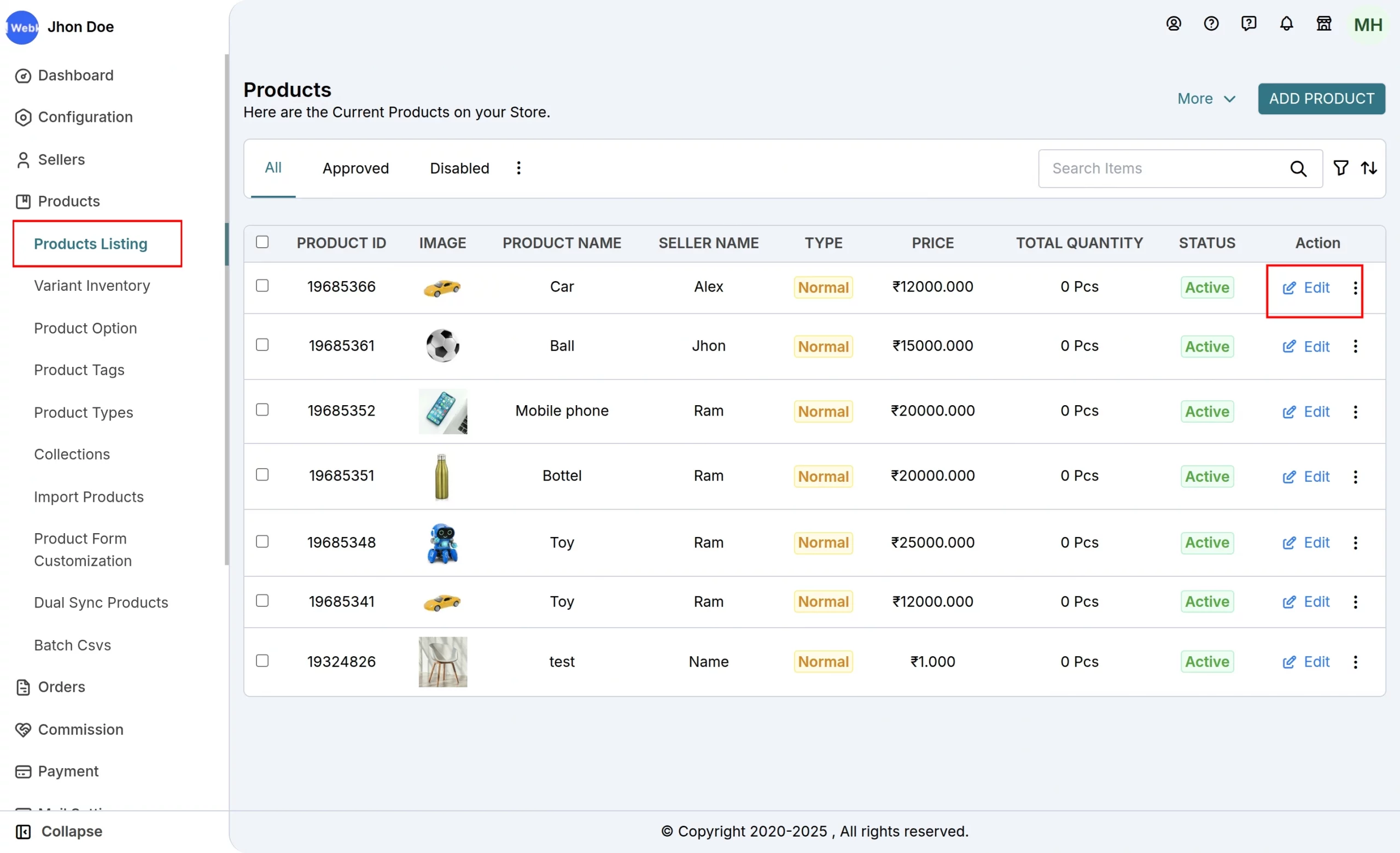 MULTIVENDOR MARKETPLACE