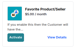 favorite product/seller