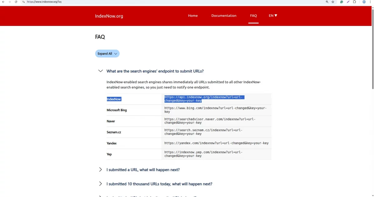 indexnow api