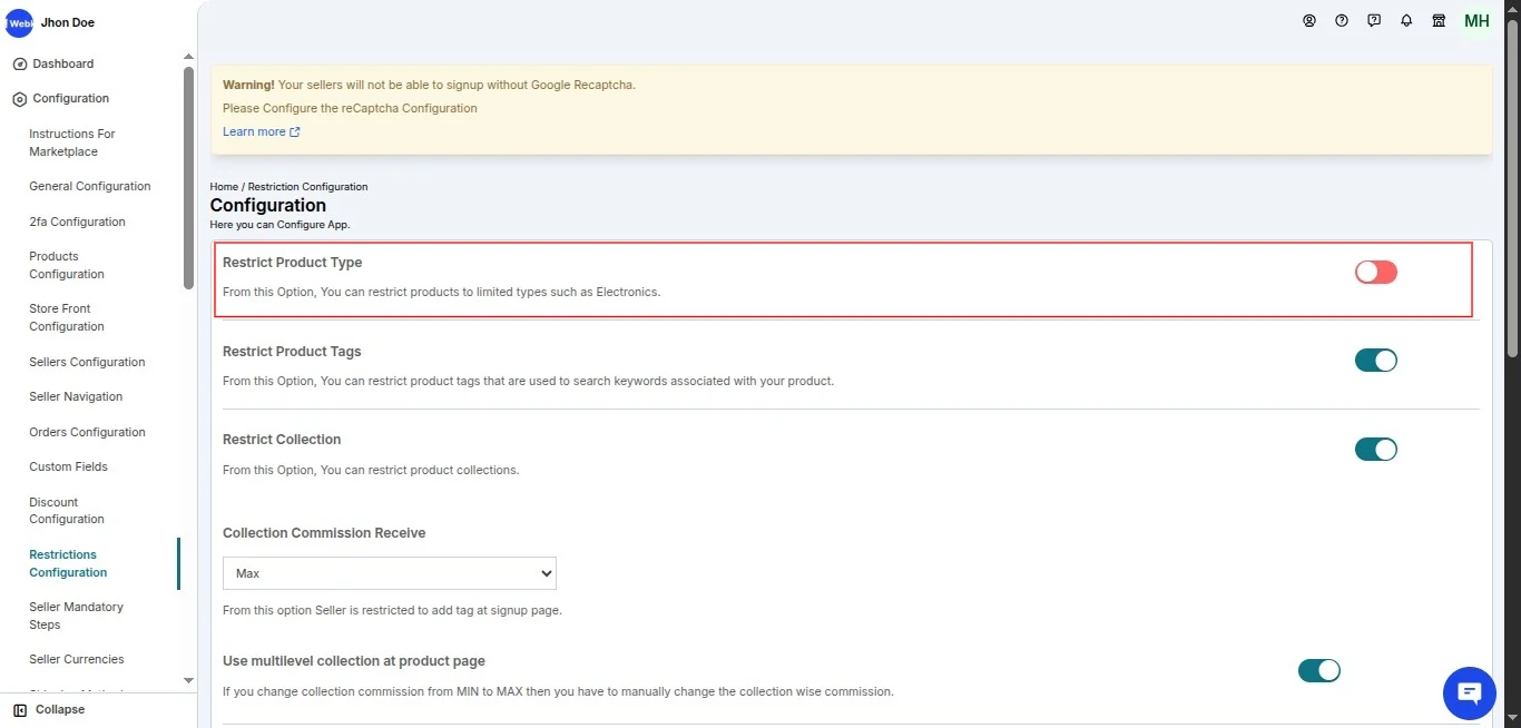 MULTIVENDOR MARKETPLACE